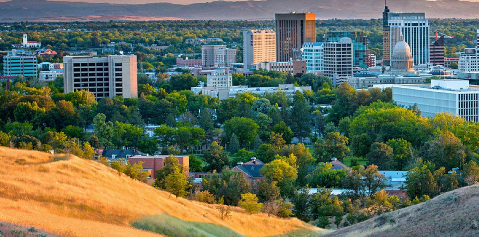 Boise Idaho downtown view of commercial real estate