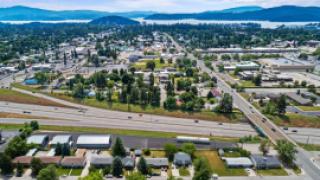 Coeur d'Alene commercial real estate aerial