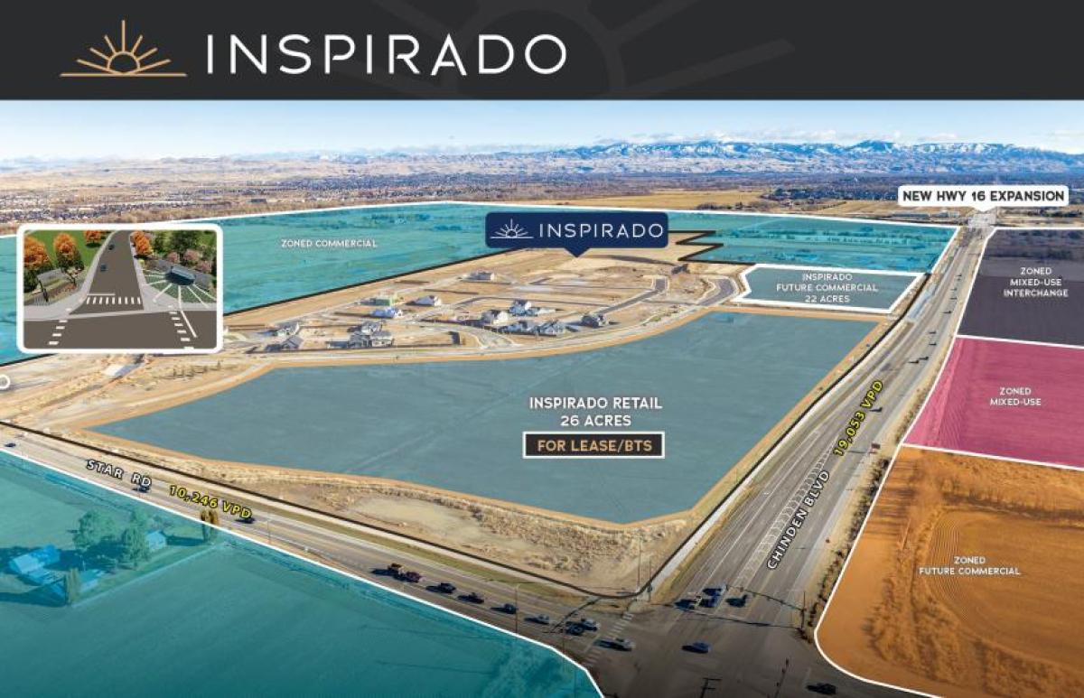 New Inspirado Development Offers Prime Anchor Tenant Opportunity in High Growth Treasure Valley Location