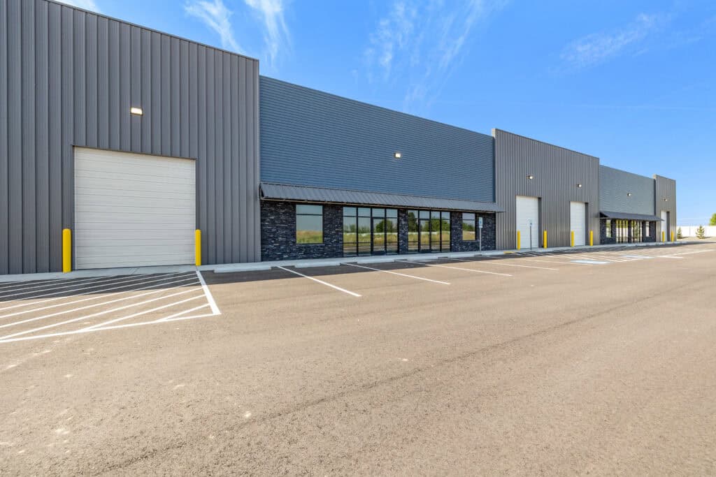 Modern industrial warehouse at Cherry Lane Industrial in Nampa, Idaho.